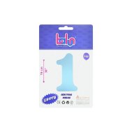 Фольгированный шар цифра "1" sugar blue 30" Balun в упаковке Фольгированный шар цифра "1" sugar blue 30" Balun в упаковке