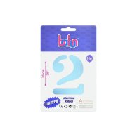 Фольгированный шар цифра "2" sugar blue 30" Balun в упаковке 