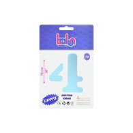 Фольгированный шар цифра "4" sugar blue 30" Balun в упаковке 