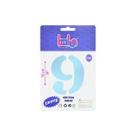 Фольгована кулька цифра "9" sugar blue 30" Balun в упаковці