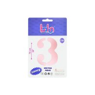 Фольгована кулька цифра "3" sugar pink 30" Balun в упаковці