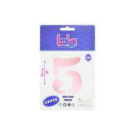 Фольгована кулька цифра "5" sugar pink 30" Balun в упаковці