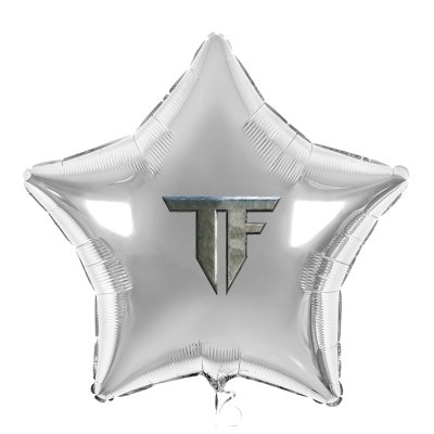 Наклейка на фольгированный шар 18" "Значок Трансформеры-2" 11х13см 