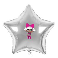 Наклейка для фольгованих кульок 18" "ЛОЛ Діва" 13х10 см 