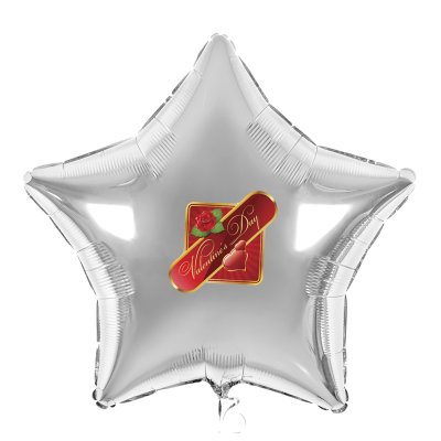 Наклейка на фольгированный шар 18" "Valentine’s Day" 10,5х13 см 