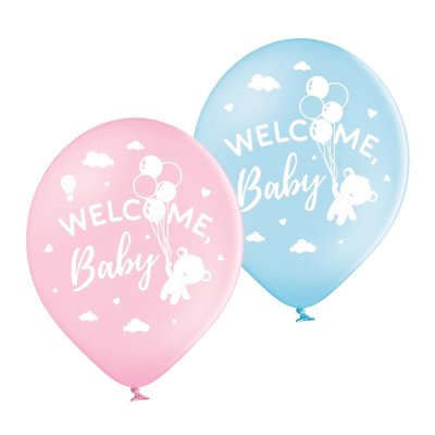 Латексные шарики "Welcome Baby" 10 шт Belbal