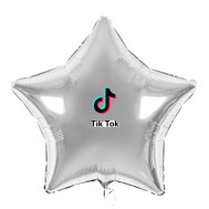 Наклейка на фольгированный шар 18" "TikTok" 9х7,5 см Наклейка на фольгированный шар 18" "TikTok" 9х7,5 см