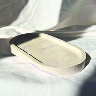 Подставка гипсовая овальная-2 мрамор фиолетовый 9,5х18х1,7 см Подставка гипсовая овальная-2 мрамор фиолетовый 9,5х18х1,7 см
