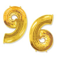 Фольгована кулька цифра "6" або "9" золото 40" FlexMetal 