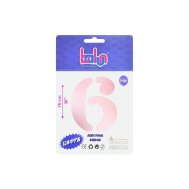 Фольгированный шар цифра "6" sugar pink 30" Balun в упаковке Фольгированный шар цифра "6" sugar pink 30" Balun в упаковке