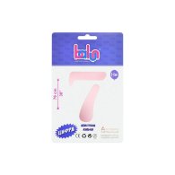 Фольгована кулька цифра "7" sugar pink 30" Balun в упаковці