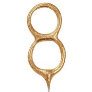 Свеча-цифра бенгальская "8" золото Свеча-цифра бенгальская "8" золото