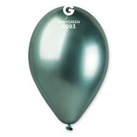 Латексные шарики 13" хром 93 зеленый Gemar 