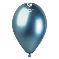 Латексные шарики 13" хром 92 синий Gemar 