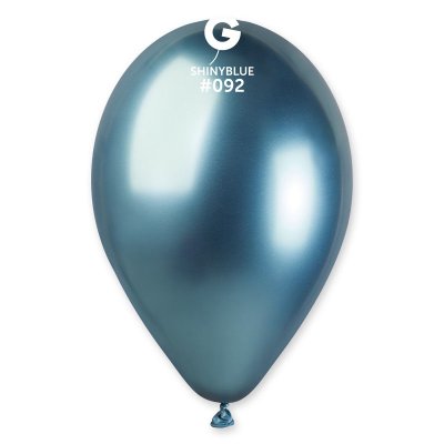 Латексные шарики 13" хром 92 синий Gemar 
