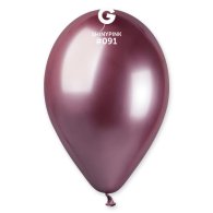Латексные шарики 13" хром 91 розовый Gemar 