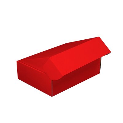 Коробка самосборная 24х17х10 см красная