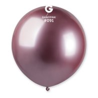 Латексный шарик 19" металлик хром 91 розовый Gemar 