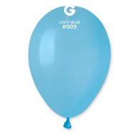 Латексные шарики 8" пастель 09 светло-голубой Gemar 