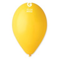 Латексные шарики 10" пастель 02 желтый Gemar 