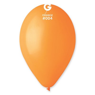 Латексные шарики 10" пастель 04 оранжевый Gemar