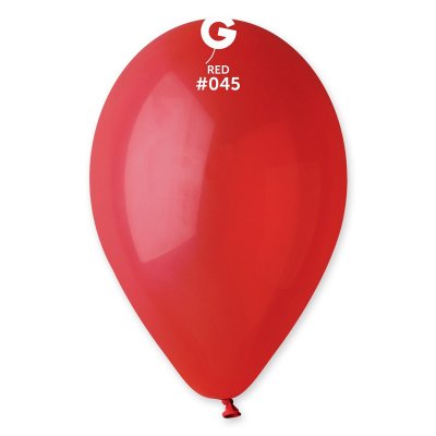 Латексные шарики 10" пастель 45 красный Gemar 