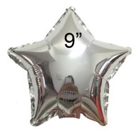 Фольгированный шар мини-звезда серебро  9" Китай