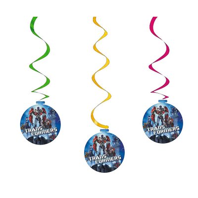 Подвеска-спираль "Трансформеры" 5 шт 