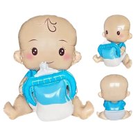 Фольгированный шар стоячая фигура  "Малыш пупс мальчик 3D" 50х40х25 см