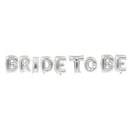 Фольгированный шар-надпись "Bride to be" серебро 40 см Китай Фольгированный шар-надпись "Bride to be" серебро 40 см Китай