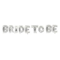 Фольгированный шар-надпись "Bride to be" серебро 40 см Китай