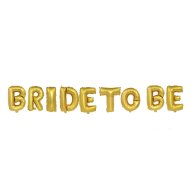 Фольгированный шар-надпись "Bride to be" золото 40 см Китай