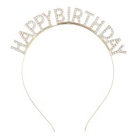Обідок "Happy Birthday" золото