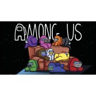 Наклейка на коробку "Among US-2" 50х28 см 
