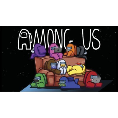 Наклейка на коробку "Among US-2" 50х28 см 