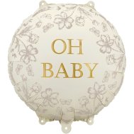 Фольгированный круглый шар "Oh baby" 18" Partydeco