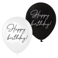 Латексные шарики "Happy birthday" классика 10 шт Belbal