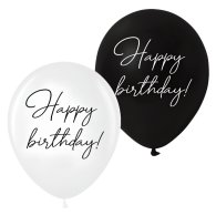 Латексні кульки "Happy birthday" класика 10 шт Belbal Латексні кульки "Happy birthday" класика 10 шт Belbal