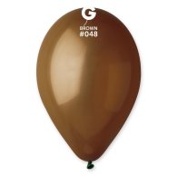 Латексные шарики 10" пастель 48 коричневый Gemar 