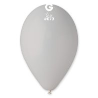 Латексные шарики 10" пастель 70 серый Gemar 