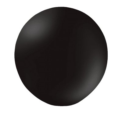 Латексна кулька 24" пастель чорний Balonevi
