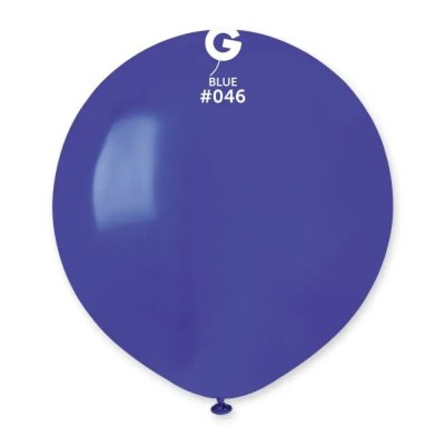 Латексный шарик 19" пастель 46 тёмно-синий Gemar