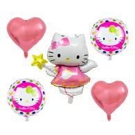 Набор фольгированных шаров "Hello Kitty" 5 шт Китай