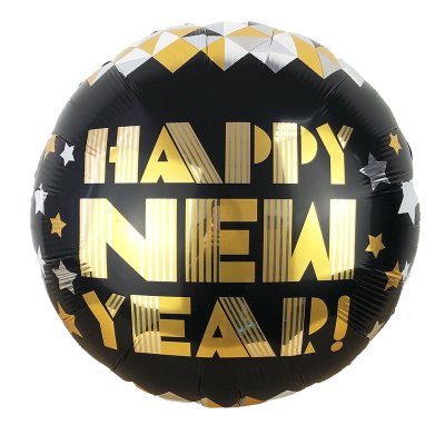 Фольгированный шар круг "Happy New Year" 18" Китай Фольгированный шар круг "Happy New Year" 18" Китай