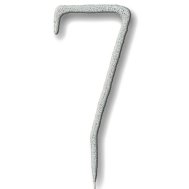 Свеча-цифра бенгальская "7" серебро Свеча-цифра бенгальская "7" серебро