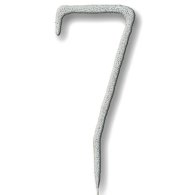 Свеча-цифра бенгальская "7" серебро