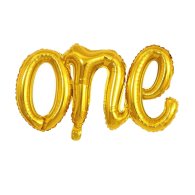 Фольгированный шар-надпись "One" золото 104х42 см Китай 
