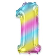 Фольгированный шар цифра "1" градиент 40" FlexMetal Фольгированный шар цифра "1" градиент 40" FlexMetal