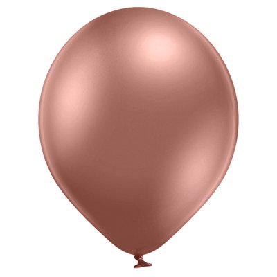 Латексные шарики 12" хром Glossy розовое золото В105/606 BelBal 