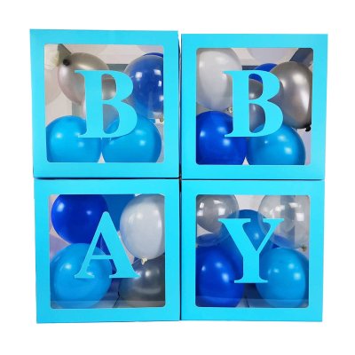Напис для коробок "Baby" блакитний 10х10 см 